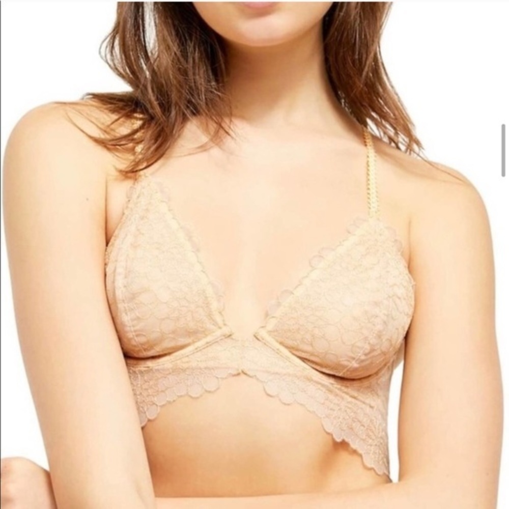Free People Bra Lucia Underwire Wheat Sunset Nude